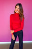 SSYS Mila Knit Turtleneck In Red