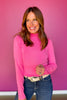 SSYS Mila Knit Turtleneck In Bubblegum