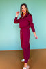 SSYS Elaina Zip Bomber Jacket In Maroon