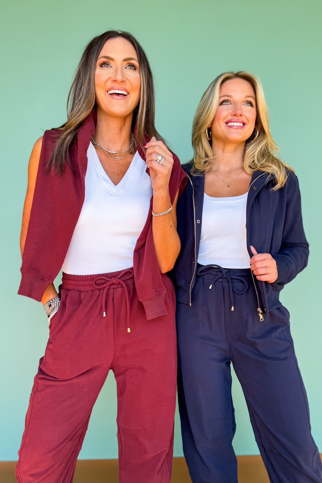 SSYS Elaina Zip Bomber Jacket In Maroon