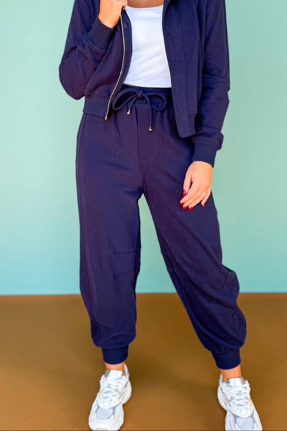 SSYS Abigail Barrel Joggers In Navy