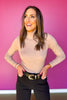 SSYS Mila Knit Turtleneck In Taupe