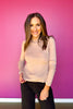 SSYS Mila Knit Turtleneck In Taupe