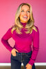 SSYS Mila Knit Turtleneck In Orchid