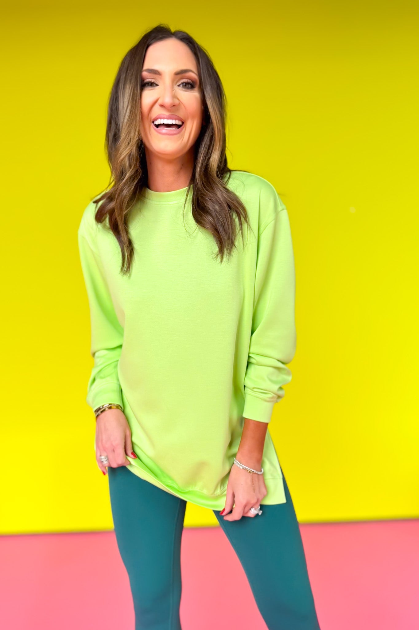 SSYS Lilly Air Sweatshirt In Lime