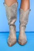 Beige Cutout Detail Boots