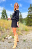 SSYS Aspen Mock Neck Sweater In Black