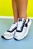 Vintage Havana Black Star Metallic Detail Sneakers
