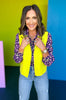  SSYS The Rory Zip Up Vest In Neon Yellow, ssys fall collection, ssys fall, fall style, fall outfit, must have fall, elevated fall, mom style, office style, office outfit, fall vest, elevated vest, ssys vest, ssys by mallory fitzsimmons