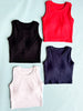 SSYS Ribbed Crew Neck Sleeveless Tank In Navy