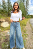 SSYS Ribbed Square Neck Long Sleeve Top In White