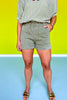 Olive Denim Washed Cargo Shorts *FINAL SALE*
