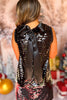 Black Sequin Round Neck Sleeveless Dress *FINAL SALE*