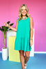 SSYS Chloe Drop Waist Sleeveless Dress In Green, elevated dress, summer essential, work to weekend, ssys by mallory fitzsimmons