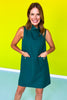 SSYS Ruth Sleeveless Mock Neck Dress In Teal