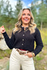 SSYS Lizzy Cable Knit Cardigan In Black