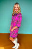 SSYS Eleanor Knit Dress In Pink Plaid