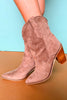 Brown Suede Western Boots