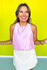 Pink Sleeveless Balloon Top