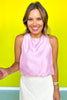 Pink Sleeveless Balloon Top