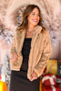 Taupe Faux Fur Jacket