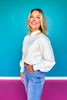 SSYS Merritt Mock Neck Sweater In Ivory