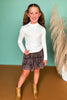 SSYS Kids Signature Long Sleeve Turtleneck In Ivory