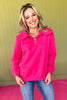 SSYS The Lucy Scallop Pullover In Pink