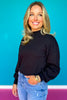 SSYS Merritt Mock Neck Sweater In Black