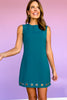 SSYS Alexa Cut Out Grommet Sleeveless Dress In Teal *FINAL SALE*