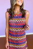 SSYS Gianna Crochet Shift Dress In Rust Waves *FINAL SALE*