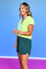 SSYS Signature Lightweight Air Shorts In Hunter Green