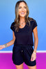 SSYS Signature Double Lined U Neck Air Tee Shirt In Black