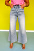 Mica High Rise Super Wide Leg Palazzo Crop Jeans
