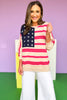 American Flag Crew Neck Sweatshirt