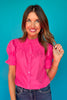 SSYS Dahlia Smocked Top In Pink