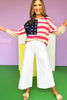 American Flag Crew Neck Sweatshirt