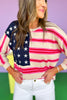 American Flag Crew Neck Sweatshirt