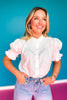 SSYS Dahlia Smocked Top In White