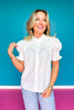 SSYS Dahlia Smocked Top In White
