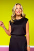 SSYS Signature Cap Sleeve Air Tee Shirt In Black *FINAL SALE*