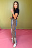 Special A Denim Animal Print Contrast Panel Pants *FINAL SALE*