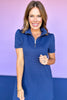 SSYS Everyday Dress In Lattice Navy