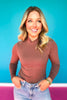 SSYS Signature Long Sleeve Turtleneck In Chocolate