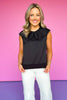 SSYS Sleeveless Solid Pippa Top In Black