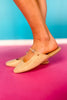 Natural Raffia Slide Flat Mule *FINAL SALE*
