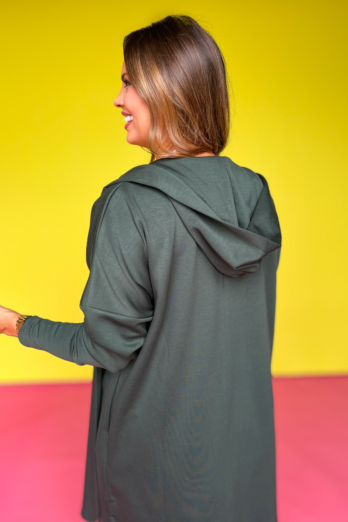 SSYS Maya Air Cardigan In Hunter Green