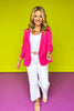 SSYS Allie Contrast Liner Blazer In Pink
