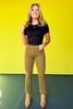 Mica Olive High Rise Cropped Straight Leg Jeans *FINAL SALE*