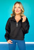 SSYS Ainsley Cropped Air Pullover In Black